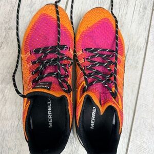 Merrell Women’s Orange & Pink Knit Lace-Up Athletic Sneakers